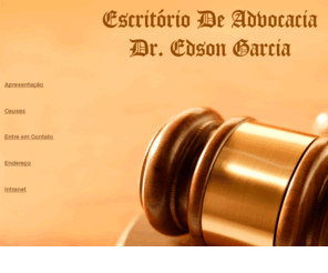 edsongarcia.com: Escritório de Advocacia Dr. Edson Garcia
Site profissional do Escritório de Advocacia Dr. Edson Garcia, localizado em São Paulo, SP.