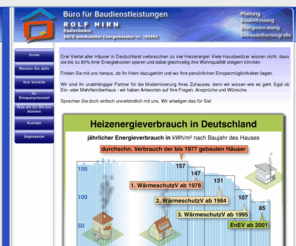 energieberatungmithirn.com: Rolf Hirn - Büro für Baudienstleistungen
Planung, Energieberatung, Thermografie, Energieberater, Energieeinsparung, Büro für Baudienstleistungen, Rolf Hirn, Muggensturm