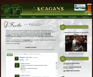 keagans.com: Keagan's Restaurant Group serving authentic Irish food in Virginia Beach, Newport News and Richmond
Keagan's offers a blend of American, Irish, and Seafood. We have won many awards from Best New Restaurant