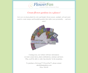 plantpalettes.com: Xeriscape FlowerFan
A temporary page for the Xeriscape FlowerFan: A Rainbow Palette of Waterwise Plants