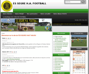 essegre-ha-football.fr: Bienvenue sur le site de l'ES SEGRE HAUT ANJOU
Le site officiel de l'ES SEGRE H.A. FOOTBALL
Communiquer. Montrer nos objectifs et apporter du plaisir.