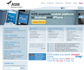 kds.com: Travel and expense management, T&E, Expense report & management software for corporate - KDS | KDS
KDS is a leading international provider of Travel & Expense (T&E) management systems for private and public sector organizations. Our goal is to drive down our customers' travel expense costs.