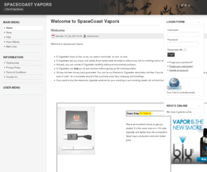 spacecoastvapors.com: Welcome to SpaceCoast Vapors
Spacecoast Vapors | Electronic Cigarette | E Cigarette | E Liquid - SpaceCoast Vapors
