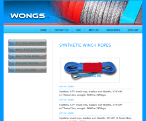 syntheticwinchrope.com: Synthetic Winch Rope
Synthetic Winch Rope, Synthetic Winch Ropes. synthetic winch rope, synthetic winch ropes. Synthetic ATV winch rope, synthetic winch rope for military. winch rope synthetic, winch synthetic rope. synthetic winch rope manufacturer. 3/16 40 50 3/8 80 100 7/16 80 100.