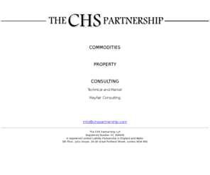 chspartnership.com: CHS Partnership - Home
The CHS Partnership LLP. Commodities. Property. Consulting.