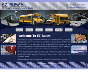 ezbuses.com: EZ Buses
Toronto Limousine services offer exceptional fleet of toronto limos for wedding, toronto baptism, limousine toronto engagement party, corporate client limo service offering bus limo, stretch limo, hummer limosine