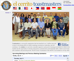 elcerritotoastmasters.org: El Cerrito Toastmasters Home
El Cerrito Toastmasters Club Website