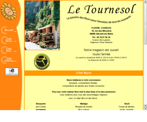 letournesol.com: Le Tournesol - Fleuriste - Allevard les Bains
Au Tournesol, fleuriste depuis 4 générations à Allevard les Bains (Isère). Offrez des fleurs en payant par CB, toutes compositions florales, cérémonies, mariages, décès, baptêmes...