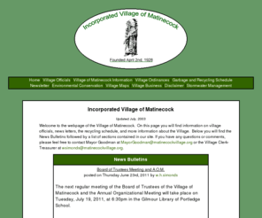 matinecockvillage.org: Incorporated Village of Matinecock
Incorporated Village of Matinecock Website