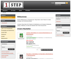 1step-shop.com: 1Step-Shopping - Security, Mobility, Software
Sicherheitssoftware für PC und Handy. Security Software For PC And MobilePhones