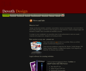 devoth.com: Devoted to web design Edinburgh, SEO & web marketing | Devoth Design
Web design Edinburgh. Designing smart and accessible websites for demanding customers. Design for web from Edinburgh. Portfolio: Lukasz Mazurek.