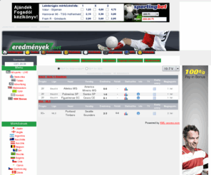 eredmenyek.net: Labdarúgás - Eredmények élőben - resultado -
Live Scores, Live Results