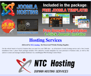 value-hosting-services.com: Hosting Services by NTChosting
Hosting services. Limitless affordable hosting accounts (unlimited file storage, traffic, hosted domains) by NTC hosting - the renowned web hosting accounts supplier.