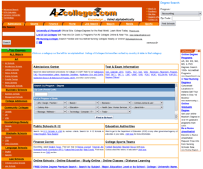 a2zcolleges.com: A2ZColleges.com - Education:Community, Graduate, Law, Medical, Dental,Management - Schools, colleges and universities around the world
Comprehensive alphabetical listing of Community, Graduate, Management, Law, Dental & Medical schools, colleges and universities around the globe.