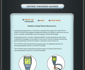 coating-thicknessgauges.com: Coating Thickness Gauges
coating thickness gauges for inspection of paint thickness or plating thickness on both ferrous and non-ferrous substrates