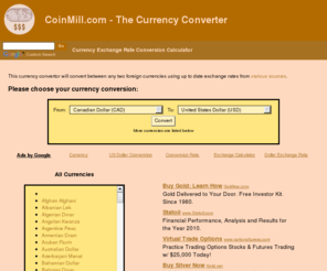 Currency Exchange Conversion Calculator