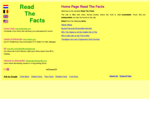 readthefacts.info: Read The Facts - The Home Page
Read The Facts about