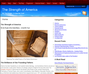 thestrengthofamerica.com: American Political Party Republican, Democrat | Conservative, Liberal |
Tea Party Patriots, Progressive Marxists
The Strength of America News For the People Of The People By The People. Maintaining the Right to Life, Liberty and The Pursuit of Happiness