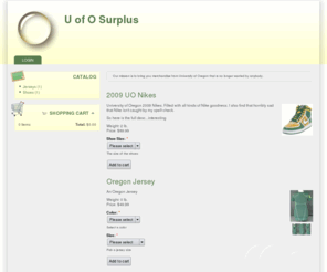 uofosurplus.com: U of O Surplus | All the junk U of O doesn't want!
