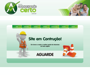 anunciandocerto.com: Site em Construção
ASP, Perl 5.6, PHP3, MySQL, mSQL, 
Frontpage2000, Cold Fusion, 300 Mb de espaço, Apache, MS-Access, CDONTS, 
ASPMail, ASPHTTP, IP próprio, E-Mails Ilimitados, Alias Ilimitado, FTP 
Anônimo, Flash, Wusage, Windows 2000 Server Enterprise, Webtrends, Linux 
RedHat