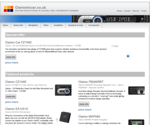 clarionincar.co.uk: Clarion in-car audio, Claron car video, Clarion in car entertainment, Clarion portable navigation, Clarion car hifi, car stereo, DUZ388RMP, DB188RMP, FB289RBT, EA1251E,
Clarion in-car audio, stereo, car video, incar entertainment, clarion navigation, portable navi