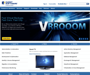 questsoftware.dk: IT Management | Systems Management Solutions | Quest Software
Quest Software provides solutions for the management of databases, applications, Windows, virtualization, and more.  Quest Software simplifies and reduces the cost of IT management through innovative solutions.