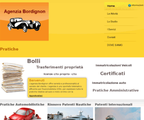 agenziabordignon.com: Agenzia Bordignon pratiche auto - Vicenza - siti premium
Agenzia Bordignon si occupa di pratiche auto, rinnovo patenti nautiche a Vicenza