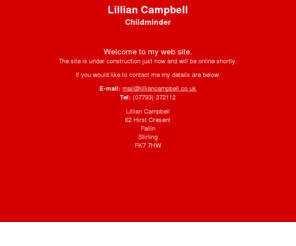 lilliancampbell.co.uk: Lillian Campbell - Childminding Service in Stirling
