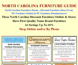 Northcarolinafurnitureguide Com North Carolina Furniture Outlets