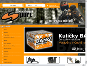 paintball-obchod.cz: PaintballSport nejmodernější paintball shop pro ČR
vše pro paintball, zbraně, masky, láhve, kuličky,  e-shop a velkoobchod