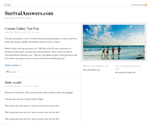 survivalanswers.com: SurivalAnswers.com — Just another WordPress weblog
Just another WordPress weblog