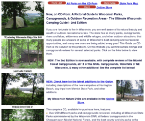 wis-parks.com: A Pictorial Guide to Wisconsin Parks and Campgrounds - The Ultimate Wisconsin Camping Guide!
The Ultimate Wisconsin Camping Guide - A Pictorial Guide to Wisconsin Parks and Campgrounds