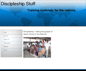 discipleshipstuff.org: discipleship, Discipleship Stuff Home
Discipleship Stuff is dedicated to mentoring and discipleship of the next generation to see communities transformed by the power of the gospel of Jesus Christ.