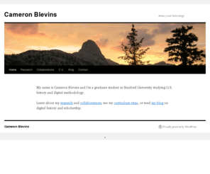 cameronblevins.org: Cameron Blevins
History and Technology