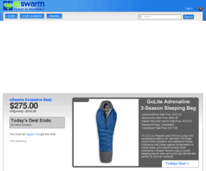 eswarm.com: eSwarm - Power In Numbers
Providing one eye-popping deal in the outdoor industry every day!