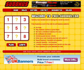 free-sudokus.com: Free Sudoku - Play Online - Super Sudokus Puzzles
Free Sudoku Su Doku Games Free-Sudokus