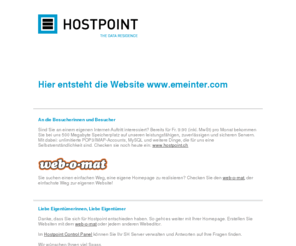 emeinter.com: Hostpoint - The Data Residence
