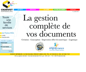 charvetimprimeurs.net: Charvet Imprimeurs - imprimeur à Lyon ( Rhône ) : livre a la demande - impression offset et numérique
Imprimeur à Lyon imprimerie Rhone : impression offset impression numérique