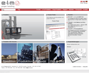 e-l-m.dk: e-l-m Kragelund A/S | Udstyr og aggregater til gaffeltrucks | Gaffelspredere | Rotatorer | Wireless | tilbehør
e-l-m Kragelund A/S - Udstyr og aggregater til gaffeltrucks – Gaffelspredere – Rotatorer – Wireless - Tilbehør