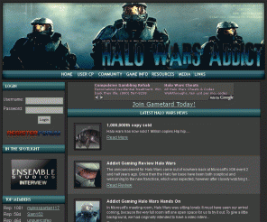 halowarsaddict.com: Halo Wars Addict - Halo Wars news, forums, media and resources
Halo Wars Addict provides the latest Halo Wars news, cheats, media and recourses for any Halo Wars fan. Come feed your Halo Wars Addiction.