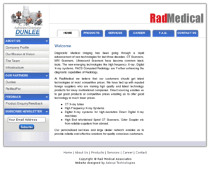 radmedical.com: Rad Medical : Offers CT Repalcement Tubes. CT Scanners, MRI Scanners, Ultrasound Scanners
Welcome to RadMedical!!!