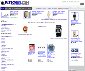 watchdb.com: Watches, Clocks, Timepieces, Compare Prices, Reviews   - watchdb.com
Your low price  Watches