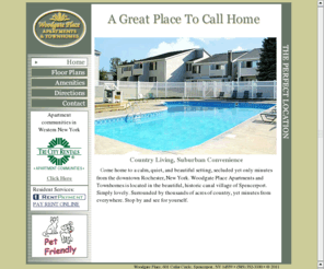 woodgateplaceapts.com: Apartments in Spencerport NY - Woodgate Place Apartments, Spencerport New York
Spencerport NY Apartments, Come inside Woodgate Place Apartments, Spencerport NY and you'll find all the details and amenities. Heat, Electric & Cable Included, Basic Standard Cable Included, Sparkling Swimming Pool, Balconies & Patios, Electronic Access System, Laundry in Building, Huge Closets, Additional Storage, Air Conditioning, Garage and Basements in Townhomes, New Kitchens, Mini-blinds, Flexible Lease Terms, Gazebo, Pets Welcome.