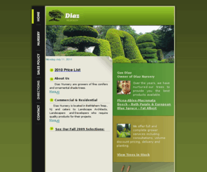 diaznursery.com: Diaz Nursery
Diaz nursery has an extensive collection of landscaping trees, shrubs and bushes.