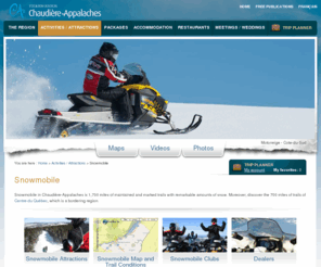 gosled.com: Snowmobile and Snowmobile trail in Quebec, Canada. Many packages available and snowmobile trail map
Snowmobile raid in Chaudiere-Appalaches region in Quebec Canada. Trails map & condition. Snowmobile packages with rent. Information on snowmobile club winter outdoor enthusiast