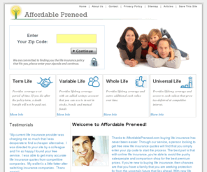 affordablepreneed.com: Affordable Preneed - Save money on your life insurance.
Want to make sure everything is taken care of when your time comes? Looking for Preneed life insurance that won't cost you a fortune? Affordable Preneed is the place for you. Visit today and get free quotes.