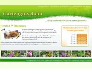 gartengutschein.de: Gartengutschein - Geschenkidee für Gartenfreunde und -besitzer
Verschenken Sie einen Gartengutschein als passende Geschenkidee für jeden Anlass an einen lieben Gartenfreund oder -besitzer