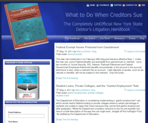 legalliteracyforconsumers.com: What To Do When Creditors Sue
Are you afraid of your credit card company?  Learn what you must do from start to finish if you are sued.