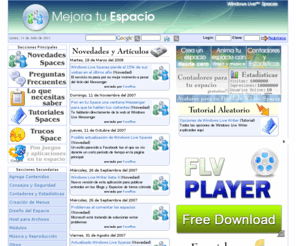 mejoratuespacio.com: Portal messenger gratis, emoticonos messenger, fondos messenger, nick's multilinea, programas y utilidades
AOL Instant Messaging, Professional SQL Server, La mejor comunidad Spaces, Trucos Windows Live Spaces Blog