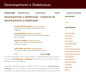 desentupimento-dedetizacao.com: Desentupimento Dedetizacao - Empresas de Desentupimento e Dedetizaçao - Descupinizacao - Hidrojateamento
Desentupimento Dedetizacao: vejas as técnicas e procedimentos adotados na descupinizacao, hidrojateamento, limpa fossa e eliminacao de baratas e insetos. Conheca ainda as normas ambientais seguidas por dedetizadoras e desentupidoras